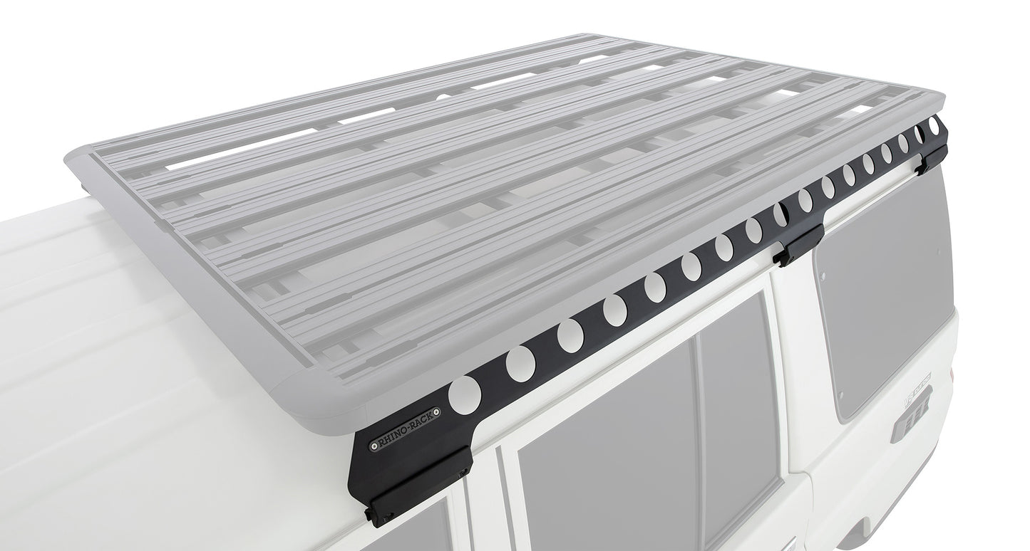 Rhino-Rack Backbone Mounting System - Long Guttermount Backbone (Flat Gutters) RGMB1 - Landcruiser 76 Series wagon