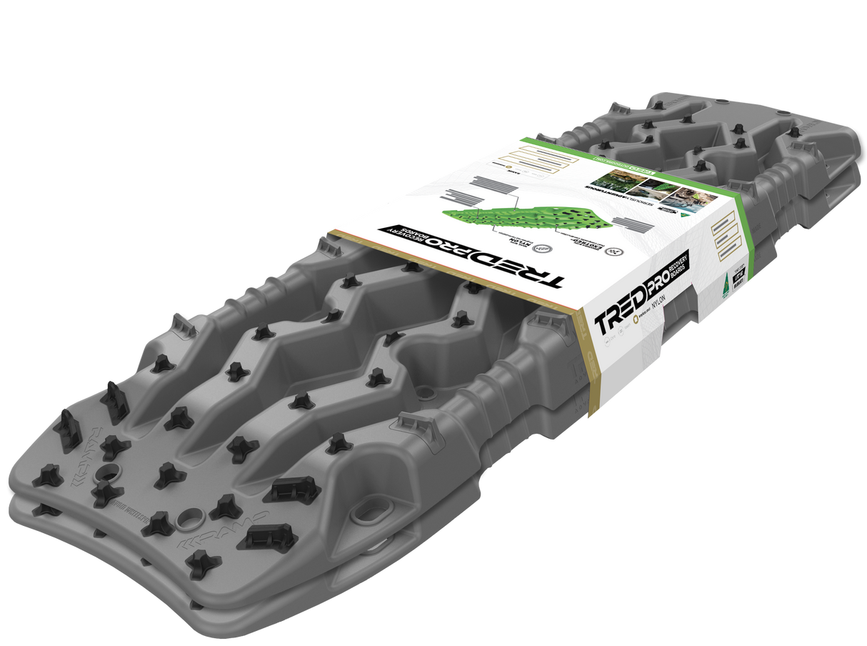 TRED PRO  Recovery Board Gun Metal Grey (Pair) TREDPROGG