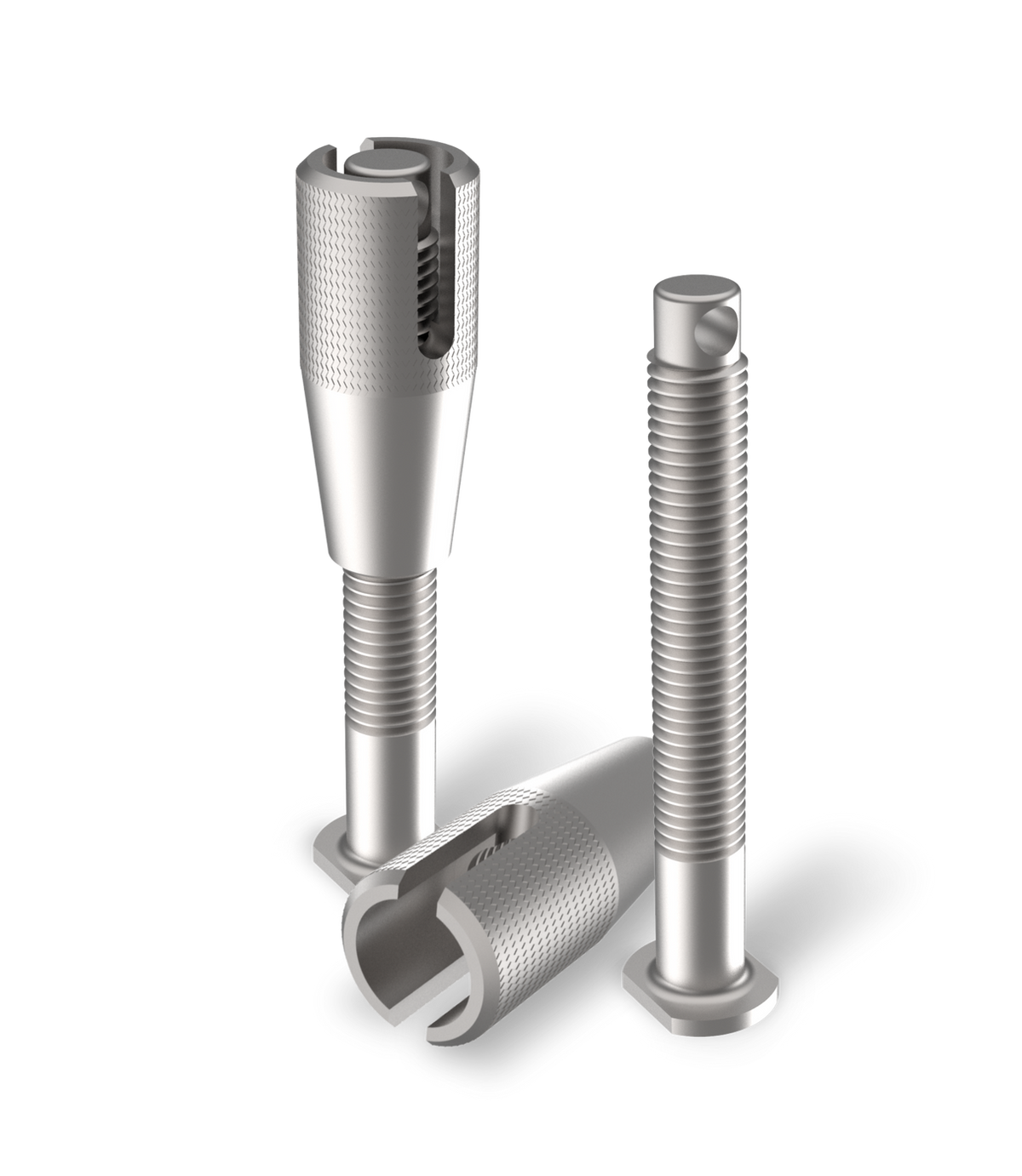 TRED 115mm Threaded Mounting Pins (Pair) T2SP115